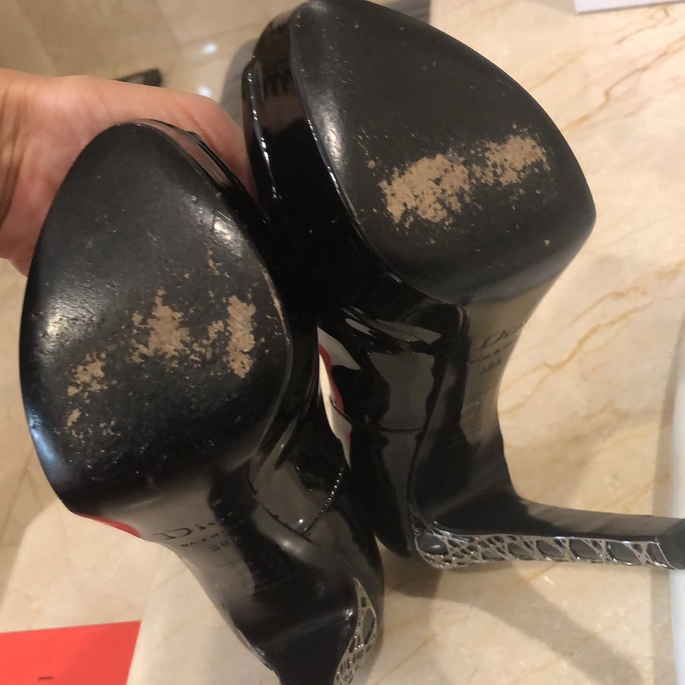 Authentic Christian Dior peep toe heels - Picture 5 of 5